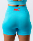 Seamless Booty Shorts - Oceania's Blue