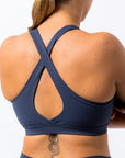 Embody X Strap Crop - Navy Blue