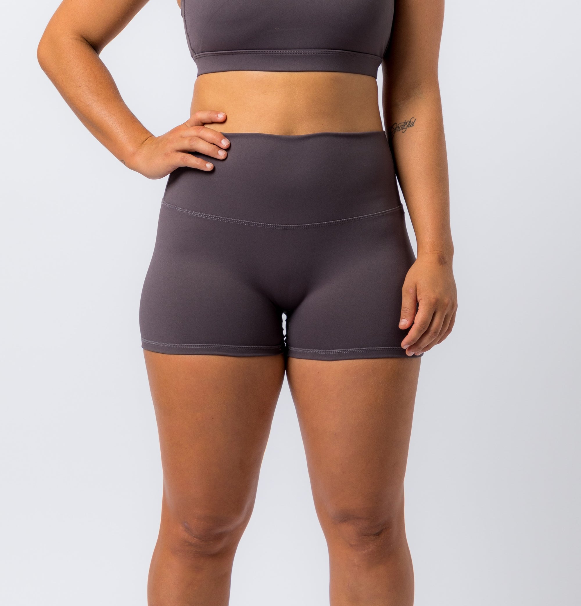 Embody Booty Shorts - Grey