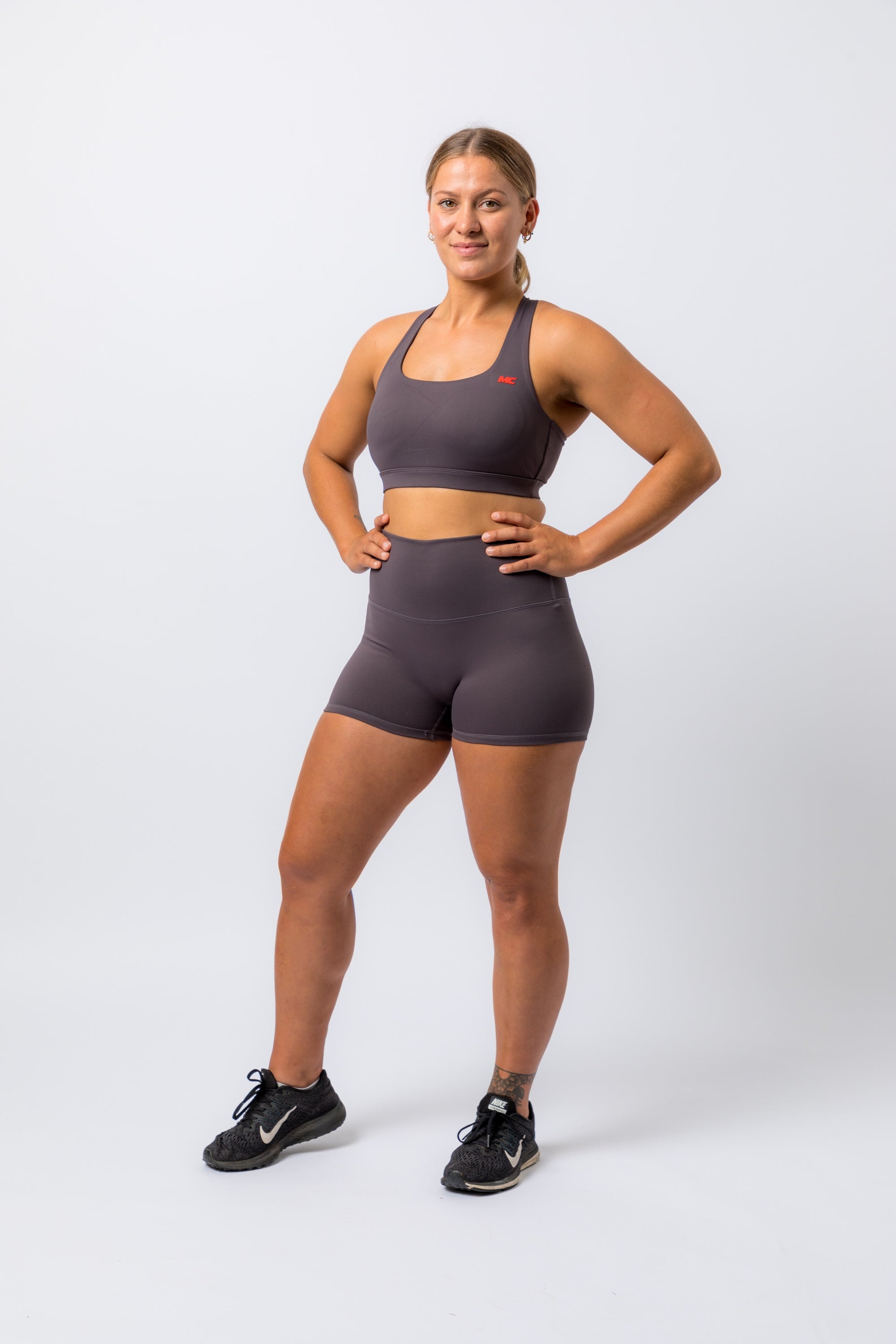 Embody Booty Shorts - Grey